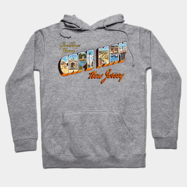 Greetings from Cape May New Jersey Hoodie by reapolo